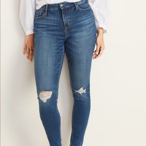 Old Navy Skinny High Waisted Distressed Jeans